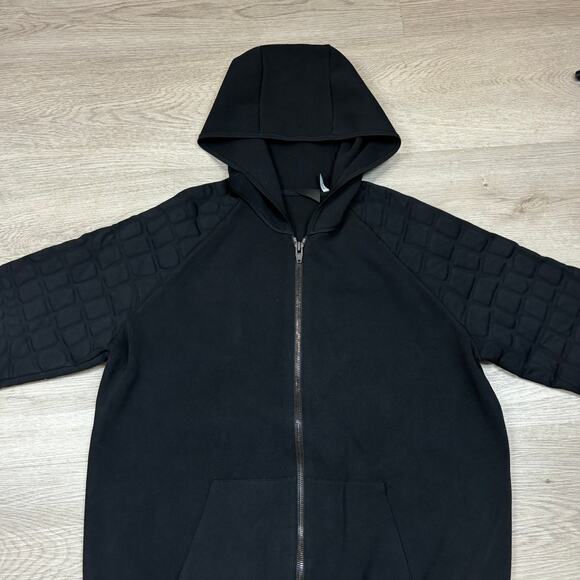 Alexander Wang x H&M Textured Scuba Biker Full Zip Hoodie Men's Medium - Picture 2 of 9